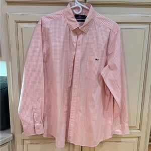 Vineyard Vines Light Pink Checkered Shirt